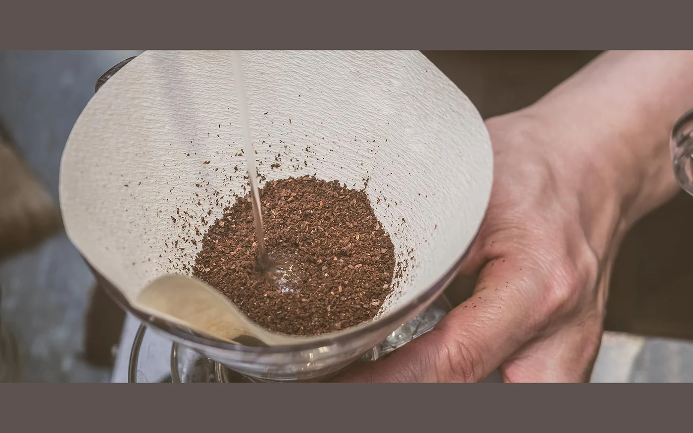 Perforated coffee filter material