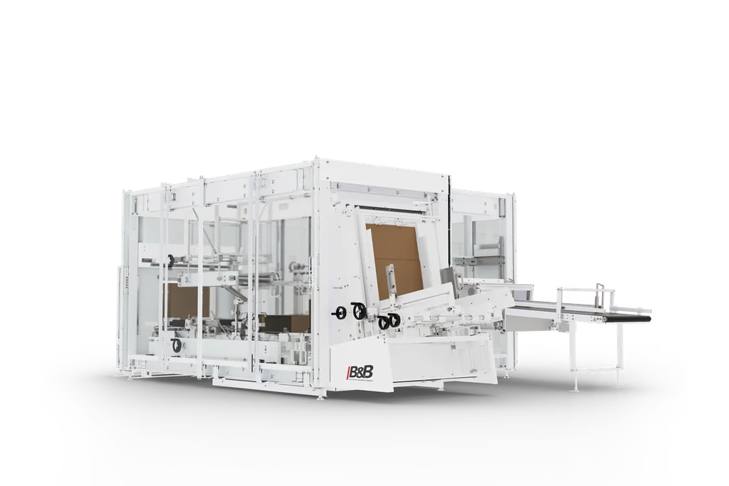 B&B Kartomat KVA side-loader case packer