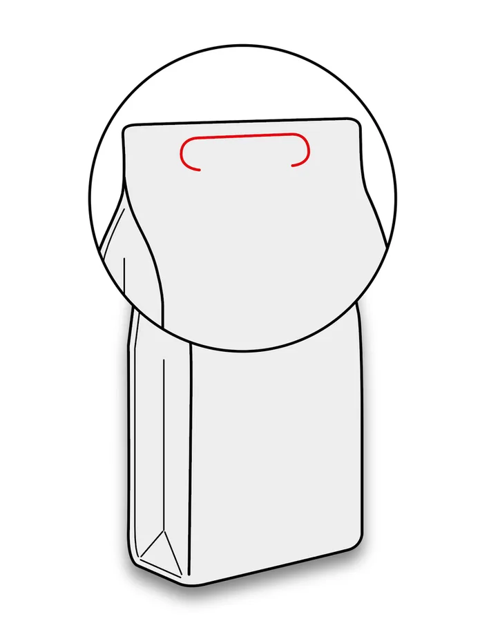 Punched handle (banana)