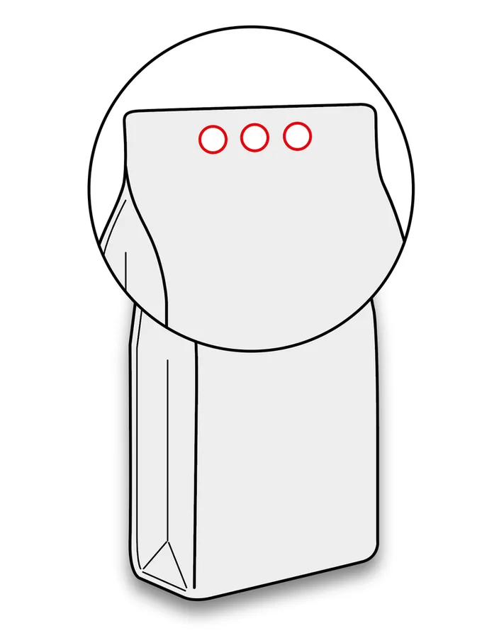 Punched handle