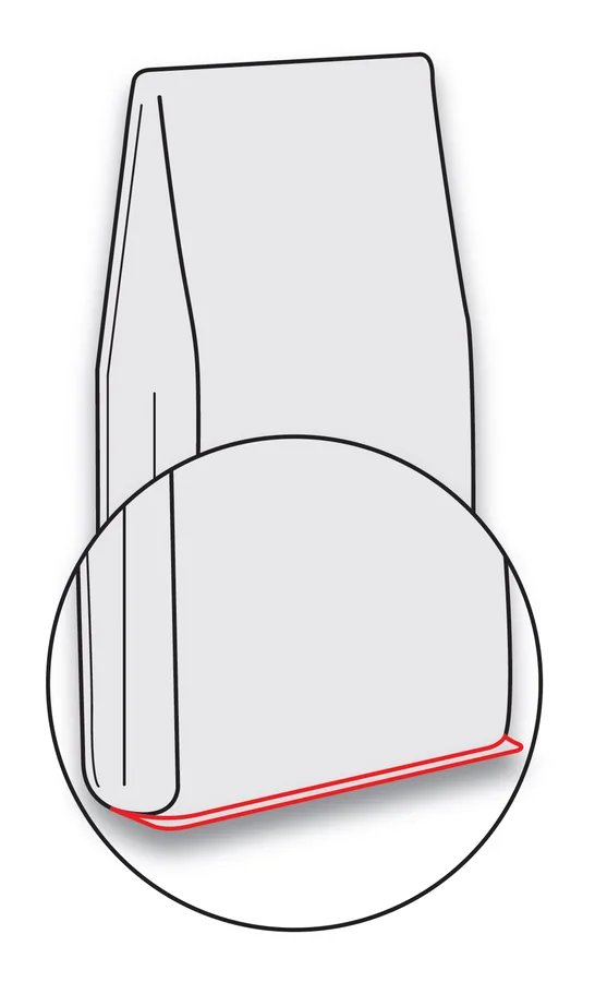 Pinch bottom