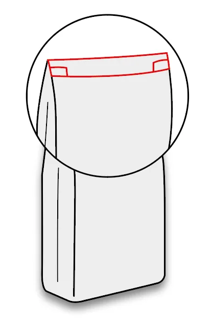 Pinch bottom bag closure