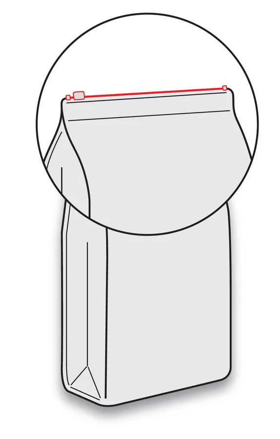 Top slider closure