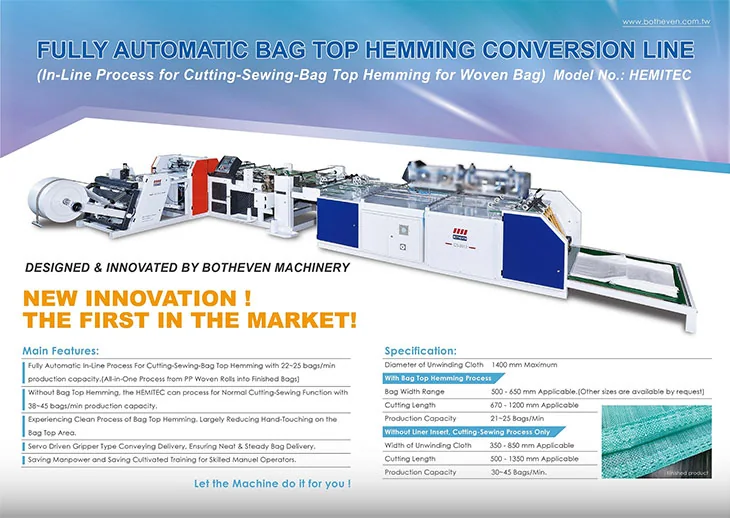 Fully Automatic Bag Top Hemming Conversion Line (HEMITEC) — photo 2