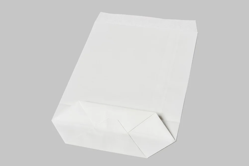 Plain cross-bottom paper bag