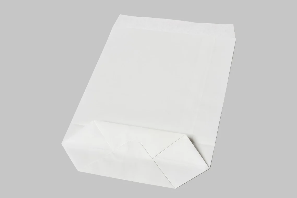 Finished cross-bottom paper bags produced on the Garant EXTRA line