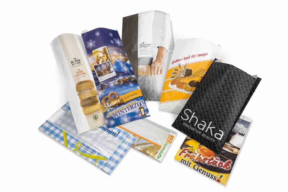 Finished flat and side-gusset paper bags produced on the Garant MATADOR NXB