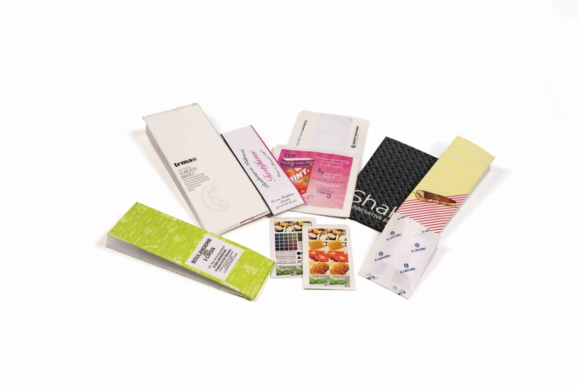 Finished flat and satchel paper bags produced on the Garant MATASIM