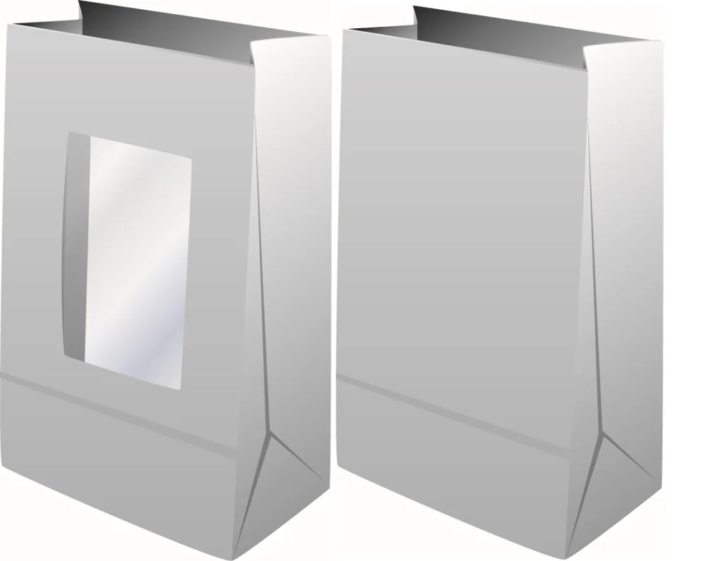 TRIUMPH 2B — sample block bottom bags with window option