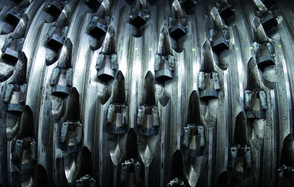 Rotor roller with replaceable knife cassettes