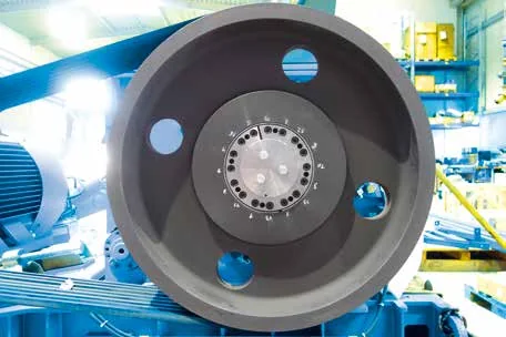 Rotor and flywheel detail