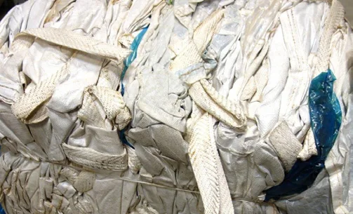 Baled film — washing-line feed