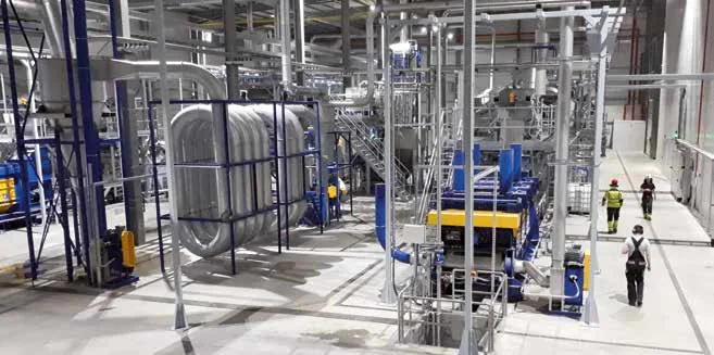 Process tanks and pipework