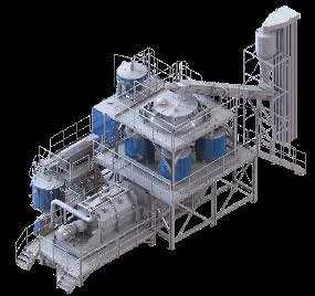 Turnkey washing and drying plant