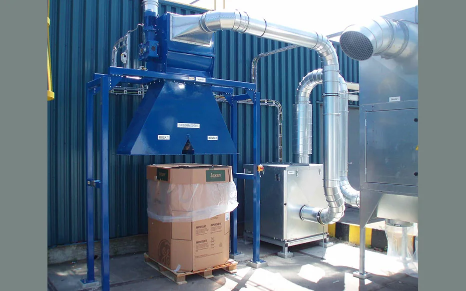 Central waste-handling unit