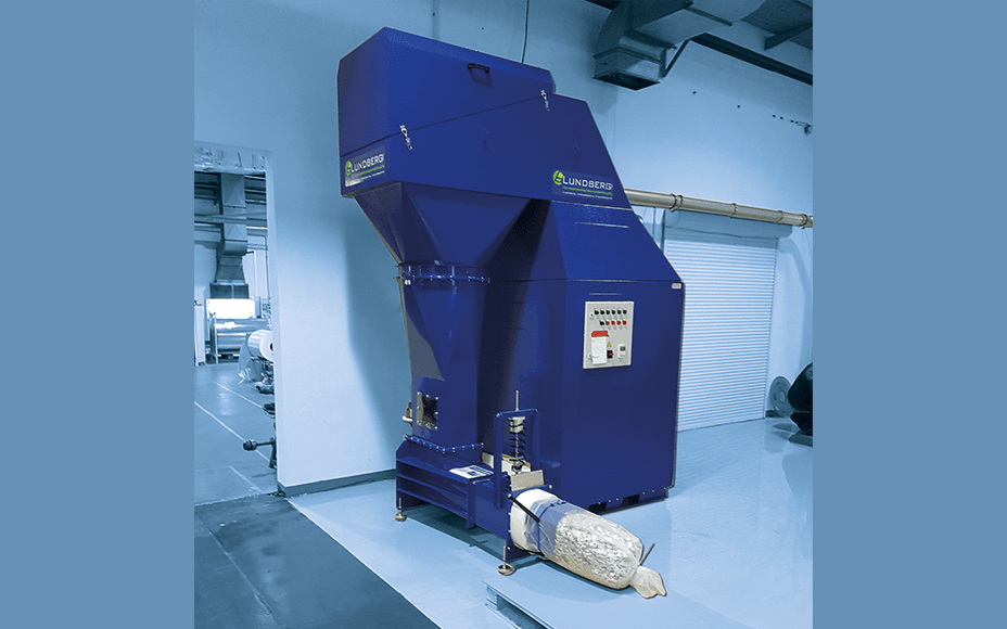 Lundberg Tech TrimCompactor edge trim collection system