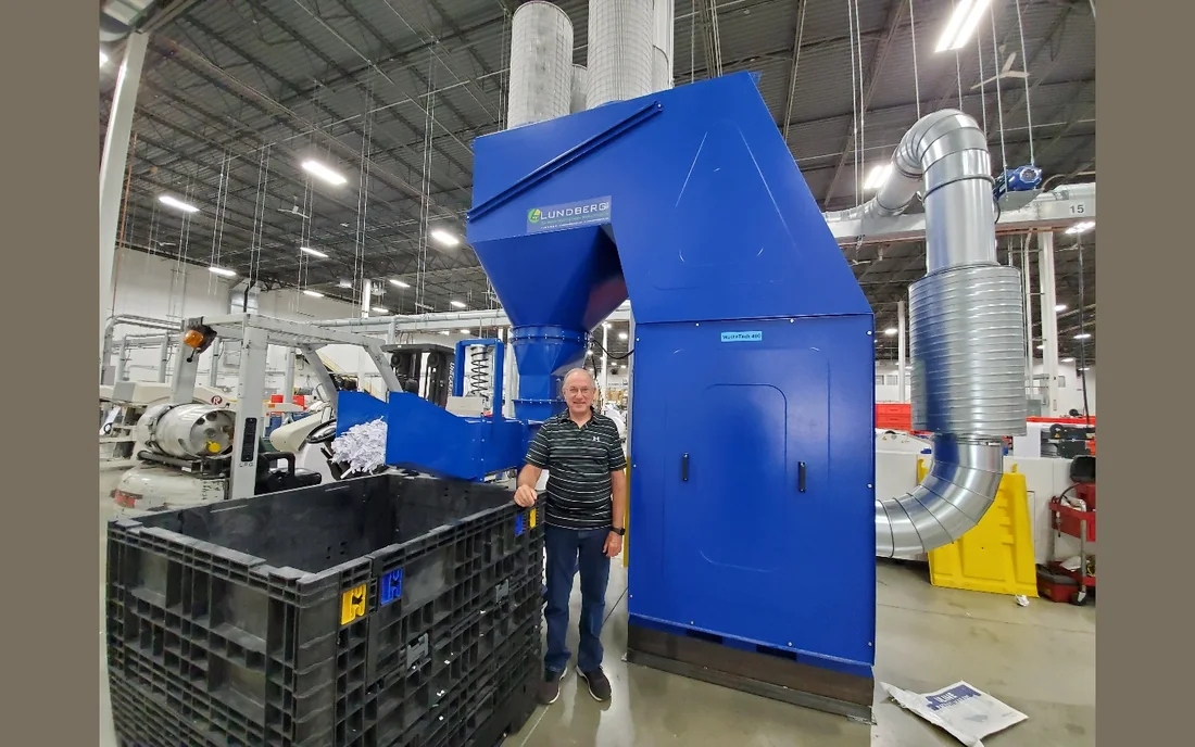 Installed at a direct-marketing plant