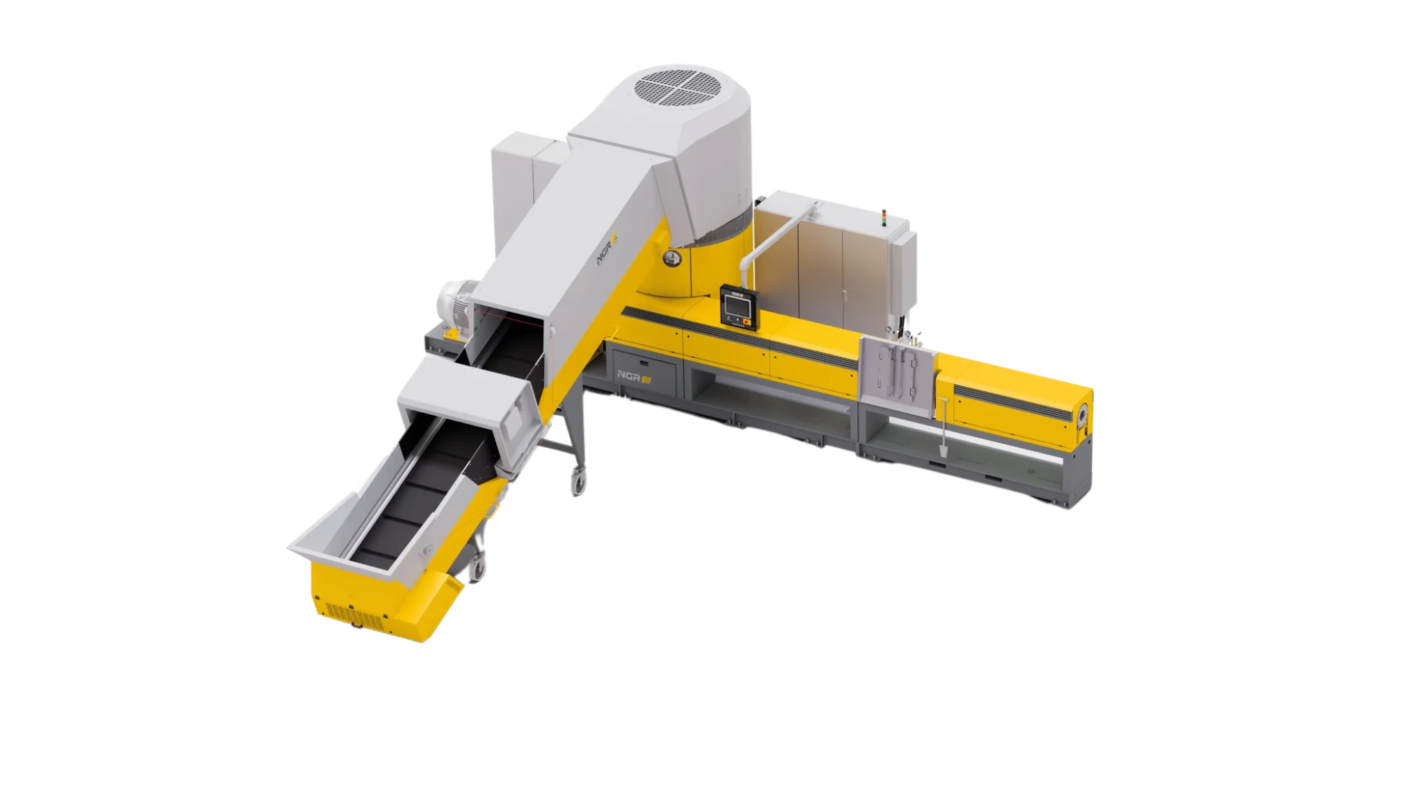 NGR C:GRAN wet and contaminated waste recycling machine