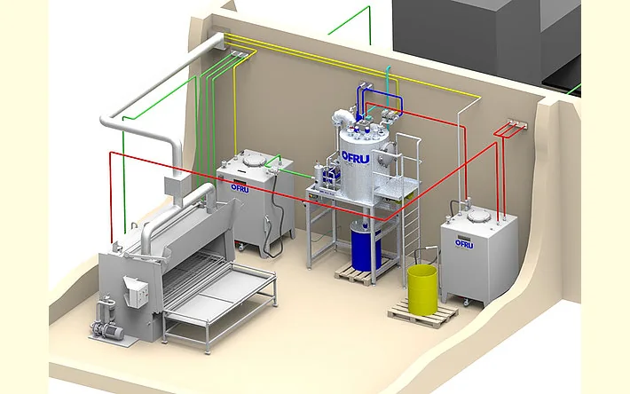 Washing machine and distiller combination