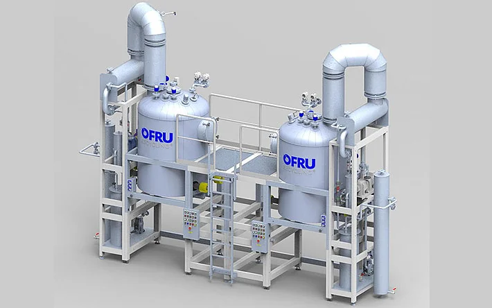 OFRU solvent recovery plant