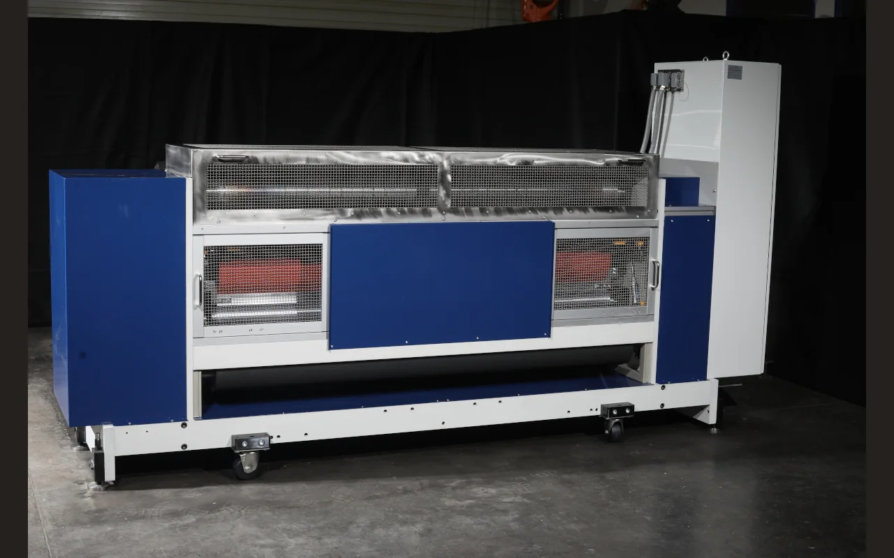 Hot perforation machine — web path