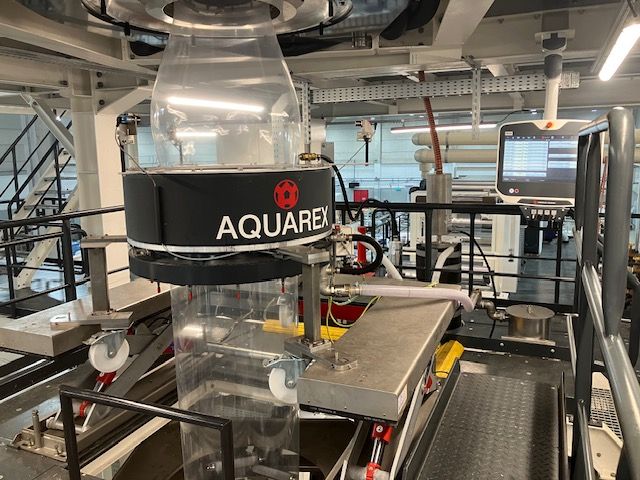 W&H AQUAREX water-quench blown film line die head and control station