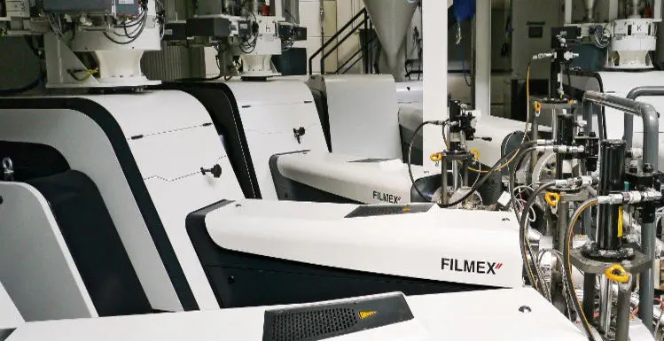 W&H FILMEX II Stretch cast film line in production