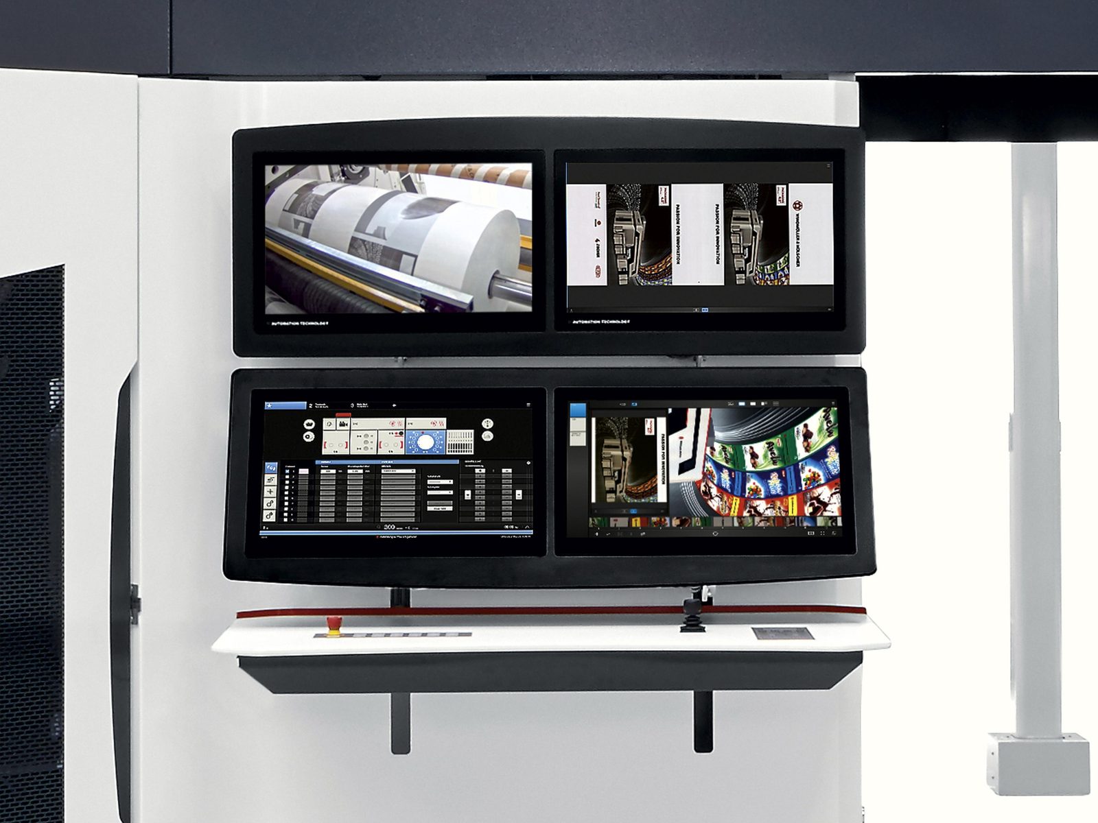 MIRAFLEX II VISION control station with print inspection and defect detection