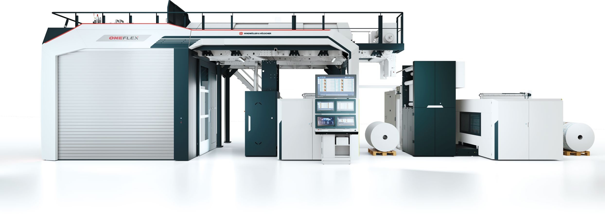 W&H ONEFLEX CI flexo press, full front view